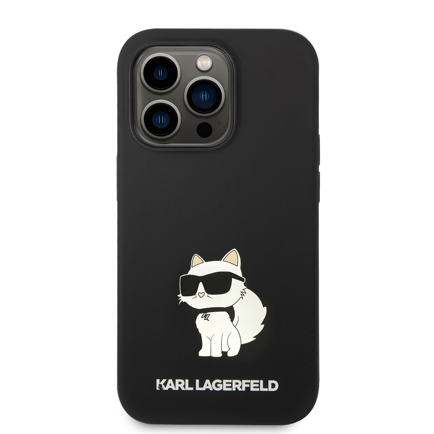 Levně Zadní kryt Karl Lagerfeld Liquid Silicone Choupette NFT pro Apple iPhone 14 Pro, black
