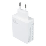 Nabíječka cestovní Xiaomi MDY-12-EH USB, rychlonabíjení 67W, bílá (BULK)