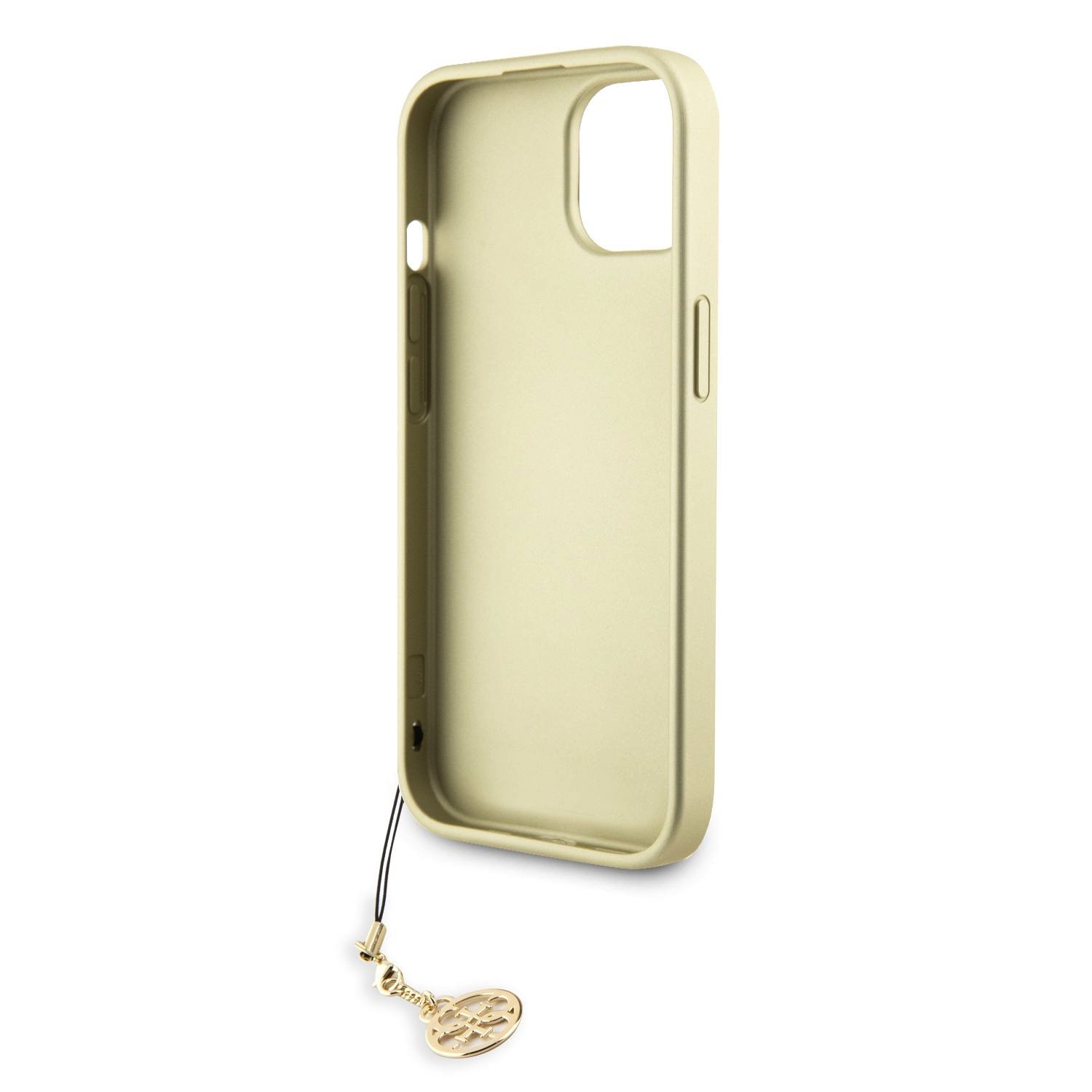 Guess 4G Charms Zadní Kryt pro iPhone 15 Brown