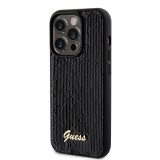 Guess Sequin Script Logo Zadní Kryt pro iPhone 14 Pro Black