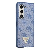 Guess Leather Triangle Case Galaxy Z Fold 5, Blue