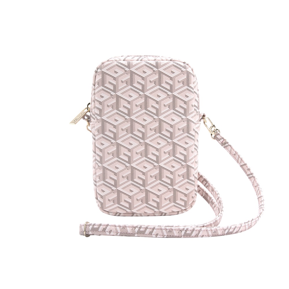 Guess PU G Cube Wallet Phone Bag Zipper Pink