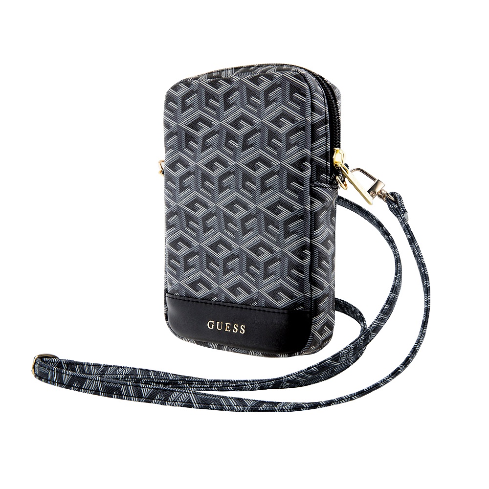 Taška Guess PU G Cube Wallet Phone Bag Zipper, černá