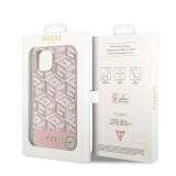 Guess PU G Cube MagSafe Zadní Kryt pro iPhone 14 Pink