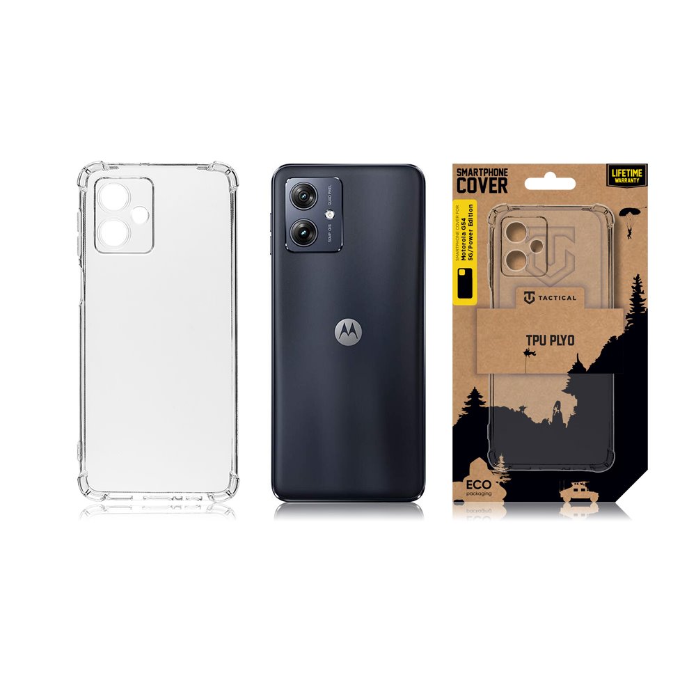 Tactical TPU Plyo Kryt pro Motorola G54 5G/Power Edition Transparent 