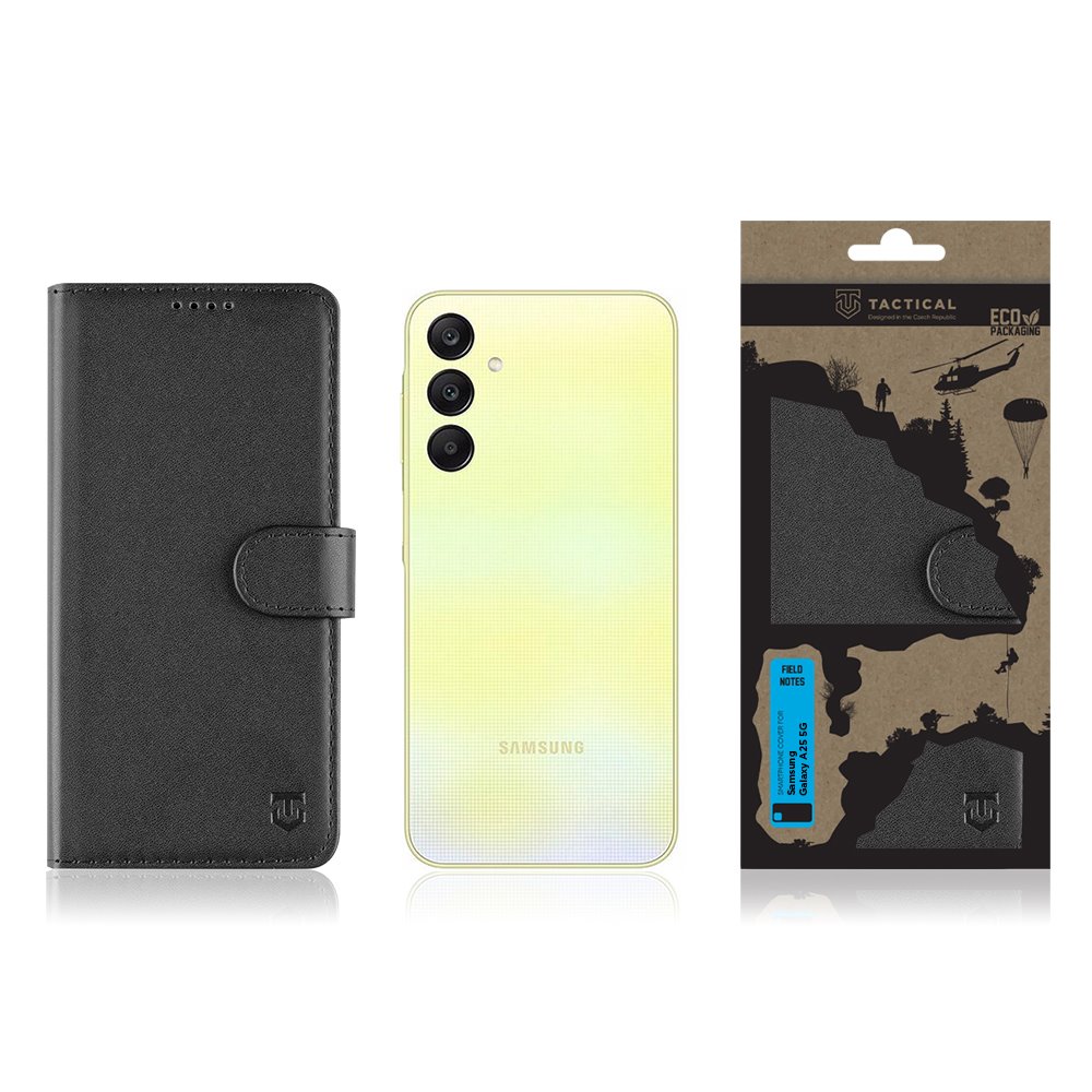 Flipové pouzdro Tactical Field Notes pro Samsung Galaxy A35 5G, černá