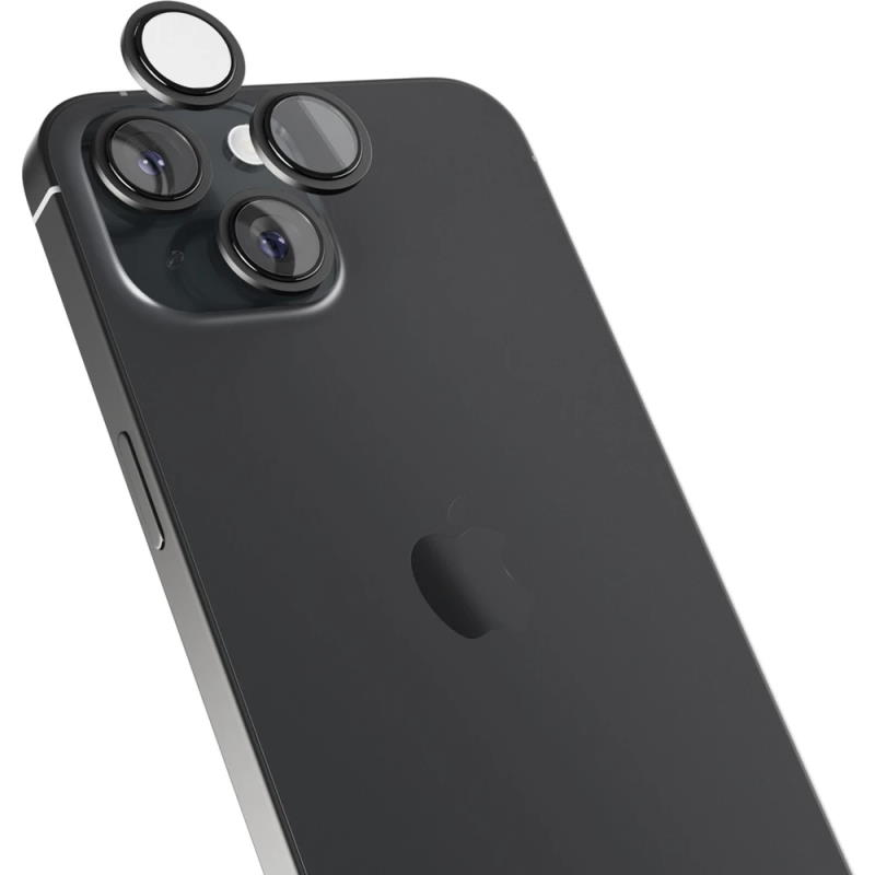 Ochranné sklo fotoaparátu Epico pro Apple iPhone 15/15 Plus, vesmírně černá