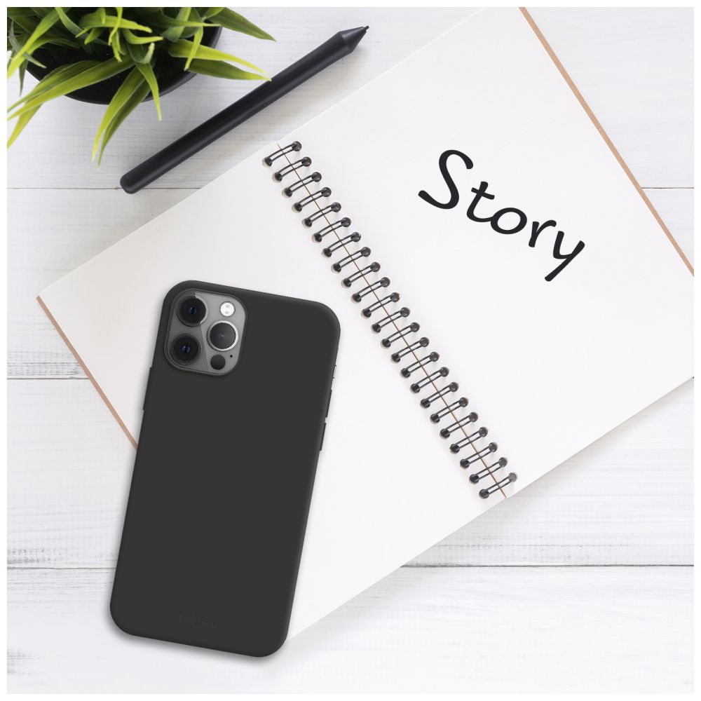 Zadní pogumovaný kryt FIXED Story pro Xiaomi Redmi Note 13, černý