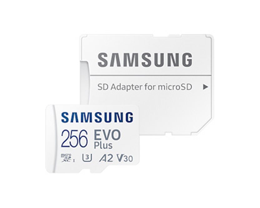 Levně Samsung EVO Plus microSDXC/256GB/130MBps/UHS-I U3 / Class 10 + Adaptér