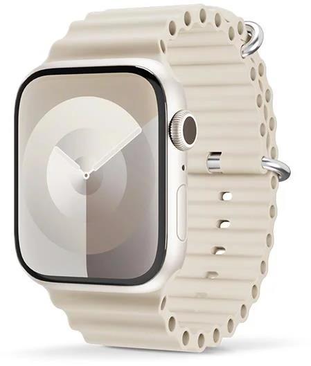 Silikonový řemínek Epico Ocean pro Apple Watch 42/44/45/49mm, slonovinová
