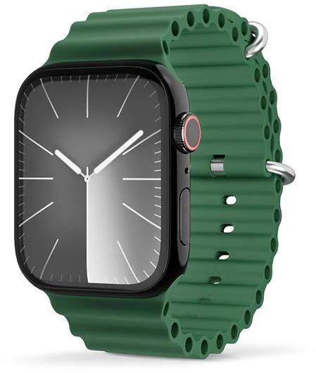 Levně Silikonový řemínek Epico Ocean pro Apple Watch 42/44/45/49mm, zelená
