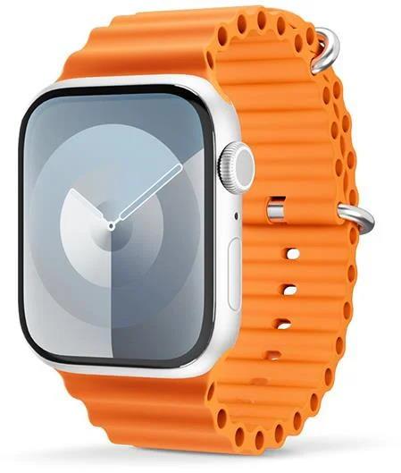Levně Silikonový řemínek Epico Ocean pro Apple Watch 38/40/41mm, oranžová