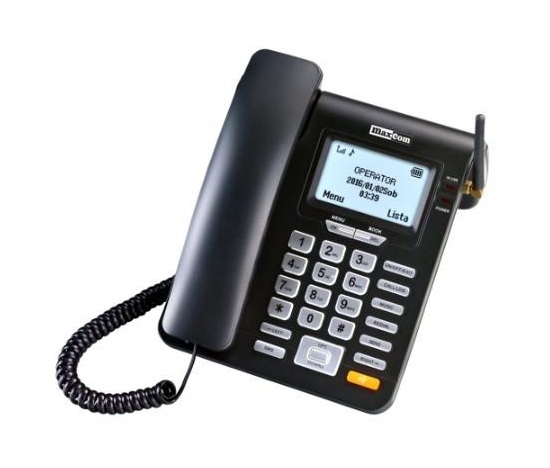 Levně MaxCom MM28DHS, stolní GSM telefon, černá