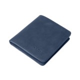 Kožená peněženka FIXED Classic Wallet z pravé hovězí kůže, modrá