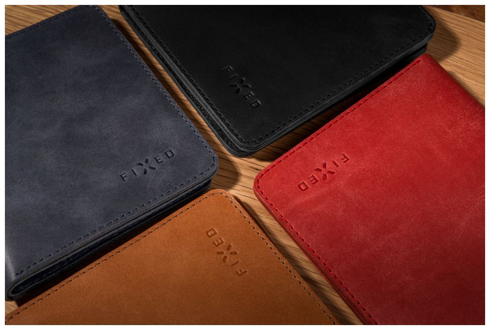 Kožená peněženka FIXED Classic Wallet z pravé hovězí kůže, hnědá