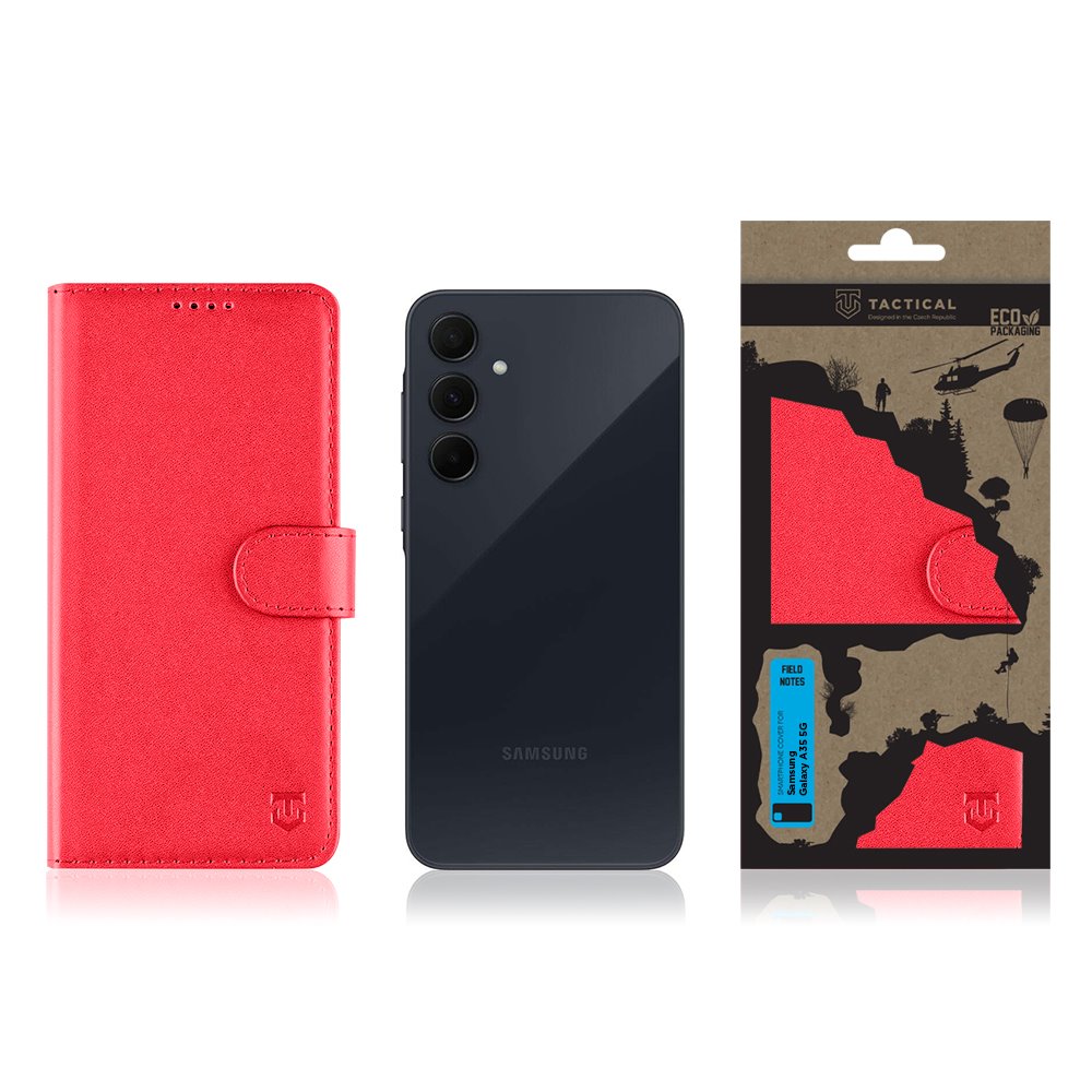 Tactical Field Notes pro Samsung Galaxy A35 5G Red