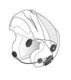 Bluetooth headset pro uzavřené a otevřené přilby Interphone U-COM8R