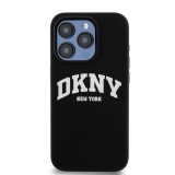 DKNY Liquid Silicone Arch Logo MagSafe Zadní Kryt pro iPhone 15 Pro Black