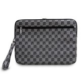 DKNY PU Leather Checkered Pattern and Stripe Obal na Notebook 13/14" Black