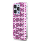 DKNY PC/TPU Repeat Pattern Zadní Kryt pro iPhone 15 Pro Pink