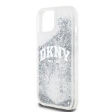 DKNY Liquid Glitter Arch Logo Zadní Kryt pro iPhone 15 Transparent