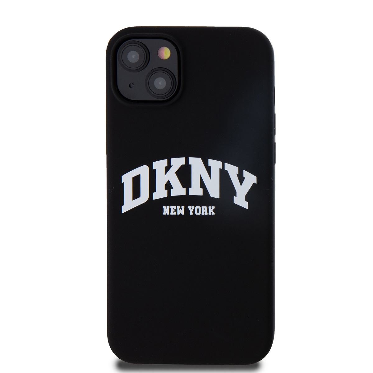 Levně Zadní kryt DKNY Liquid Silicone Arch Logo MagSafe pro Apple iPhone 15 Plus, černá