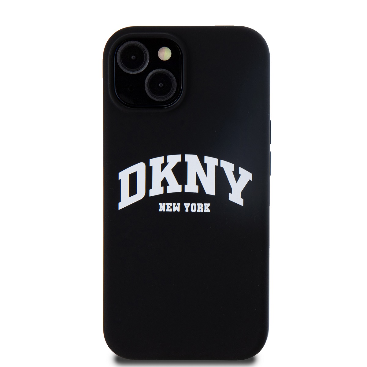 Levně Zadní kryt DKNY Liquid Silicone Arch Logo MagSafe pro Apple iPhone 15, černá