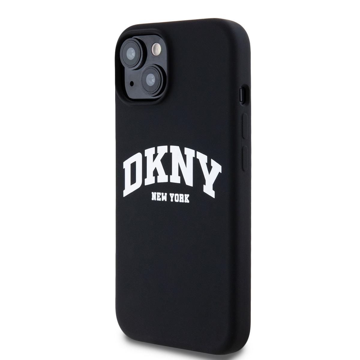 DKNY Liquid Silicone Arch Logo MagSafe Zadní Kryt pro iPhone 15 Black