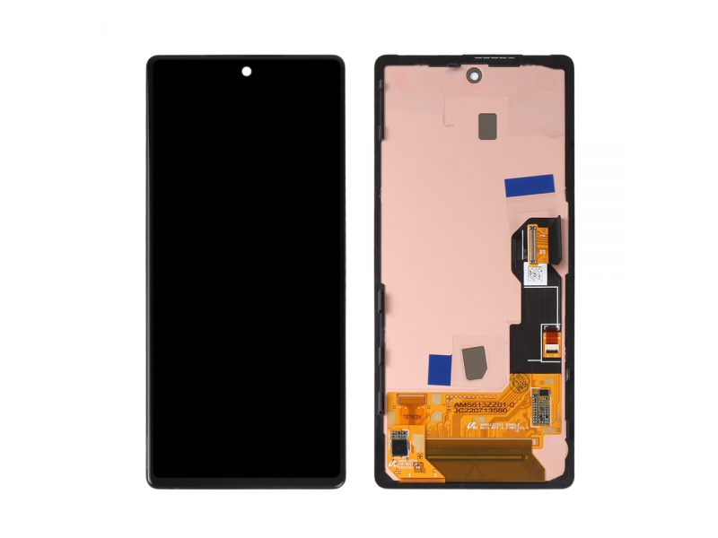LCD + dotyk + rámeček pro Google Pixel 6a, black (OEM)