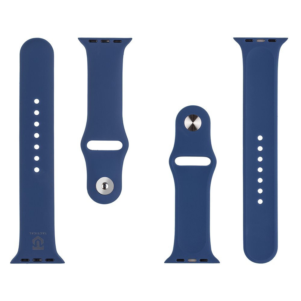 Silikonový řemínek Tactical 838 pro Apple Watch 1/2/3/4/5/6/7/8/9/SE 42/44/45/49mm, navy blue
