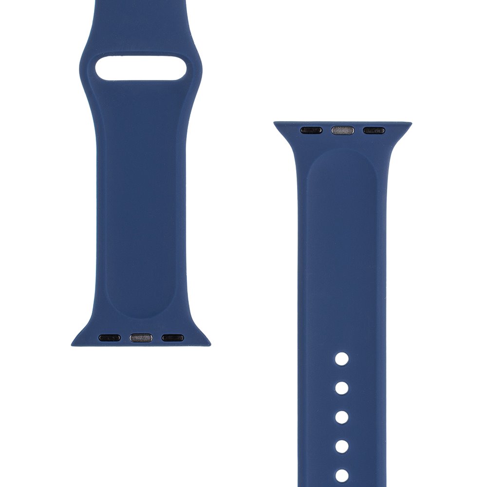 Tactical 837 Silikonový Řemínek pro Apple Watch 1/2/3/4/5/6/7/8/9/SE 38/40/41mm Navy Blue