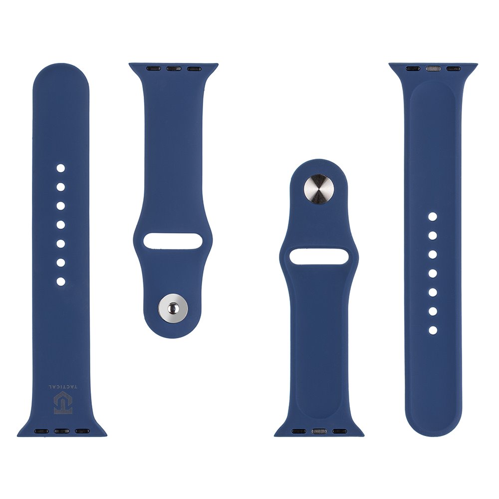 Silikonový řemínek Tactical 837 pro Apple Watch 1/2/3/4/5/6/7/8/9/SE 38/40/41mm, navy blue