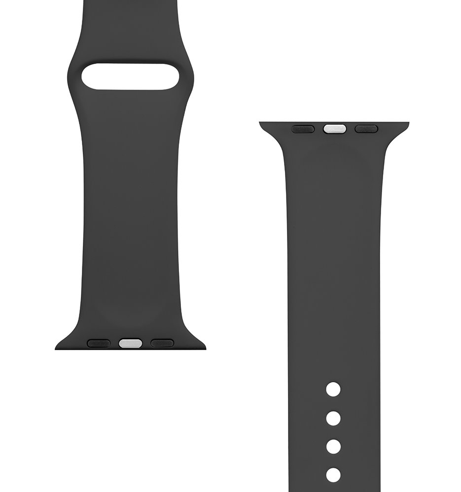 Tactical 488 Silikonový Řemínek pro Apple Watch 1/2/3/4/5/6/7/8/9/SE 42/44/45mm Black