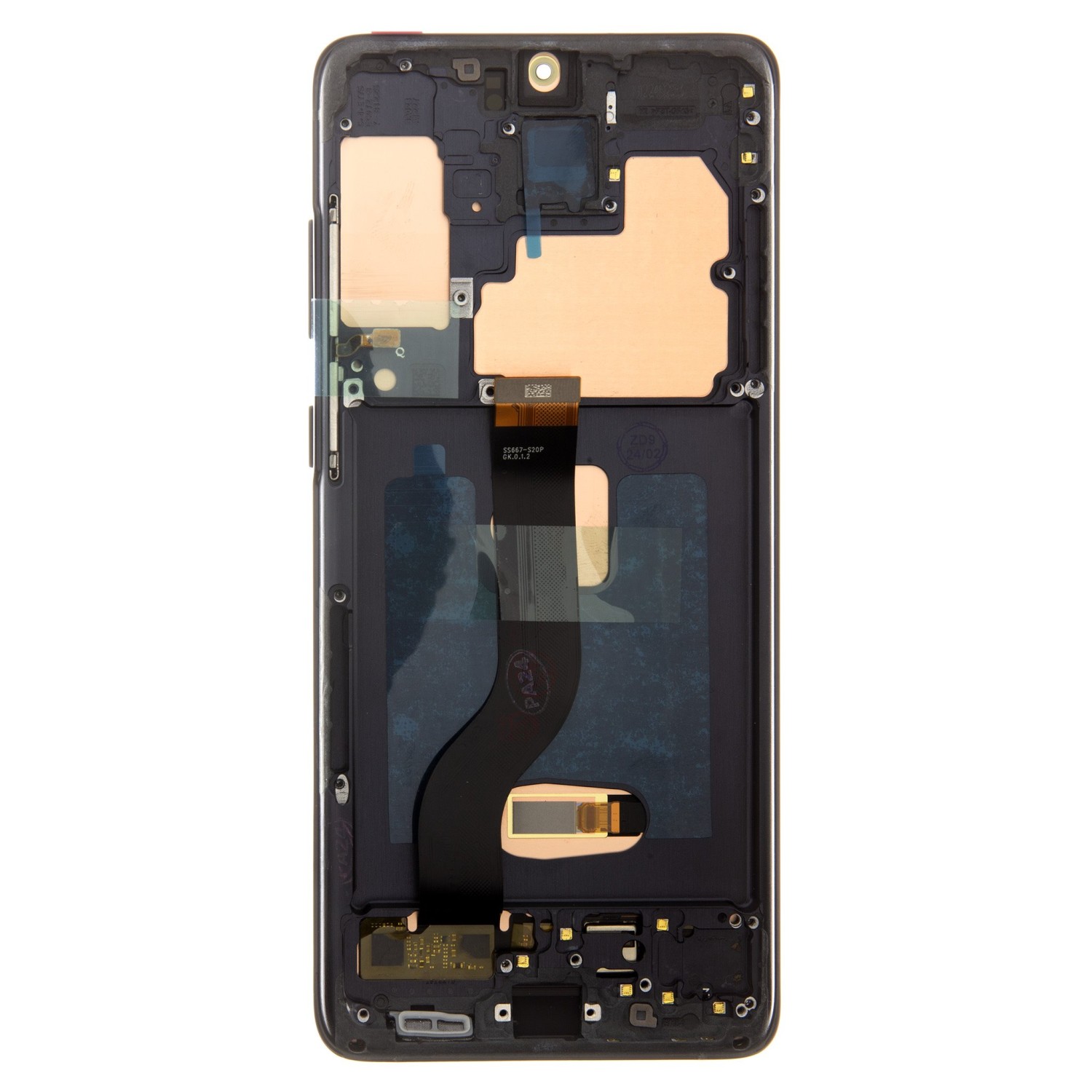 LCD + dotyk + přední kryt pro Samsung Galaxy S20+, cosmic black + DOPRAVA ZDARMA