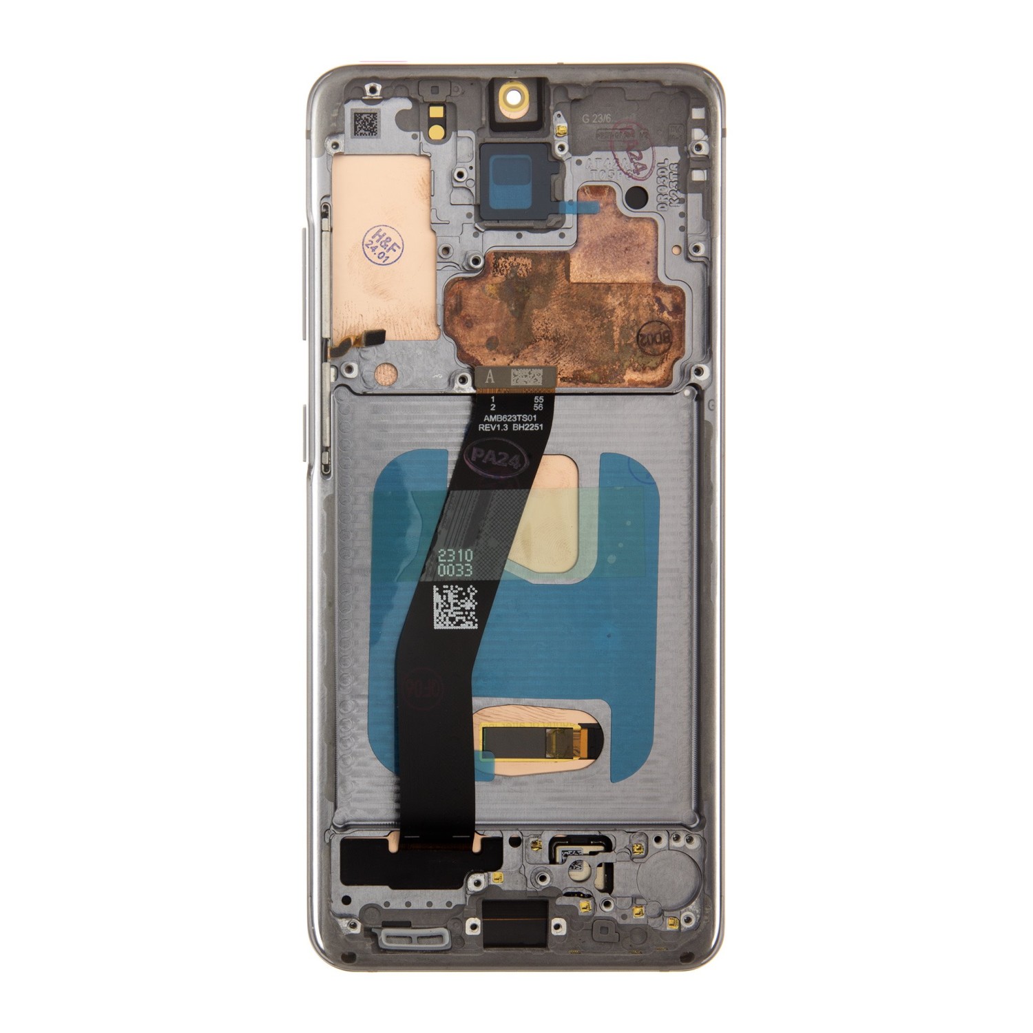 LCD + dotyk + přední kryt pro Samsung Galaxy S20, mystic grey + DOPRAVA ZDARMA