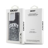 DKNY Liquid Glitter Arch Logo Zadní Kryt pro iPhone 13 Pro Max Black