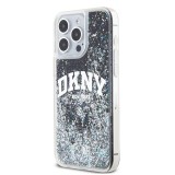 DKNY Liquid Glitter Arch Logo Zadní Kryt pro iPhone 13 Pro Black