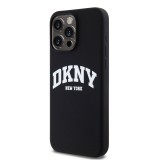 DKNY Liquid Silicone Arch Logo MagSafe Zadní Kryt pro iPhone 14 Pro Max Black