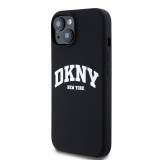 DKNY Liquid Silicone Arch Logo MagSafe Zadní Kryt pro iPhone 14 Black