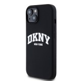DKNY Liquid Silicone Arch Logo MagSafe Zadní Kryt pro iPhone 13 Black