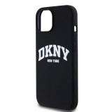 DKNY Liquid Silicone Arch Logo MagSafe Zadní Kryt pro iPhone 13 Black