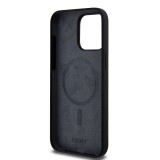 DKNY Liquid Silicone Arch Logo MagSafe Zadní Kryt pro iPhone 12/12 Pro Black