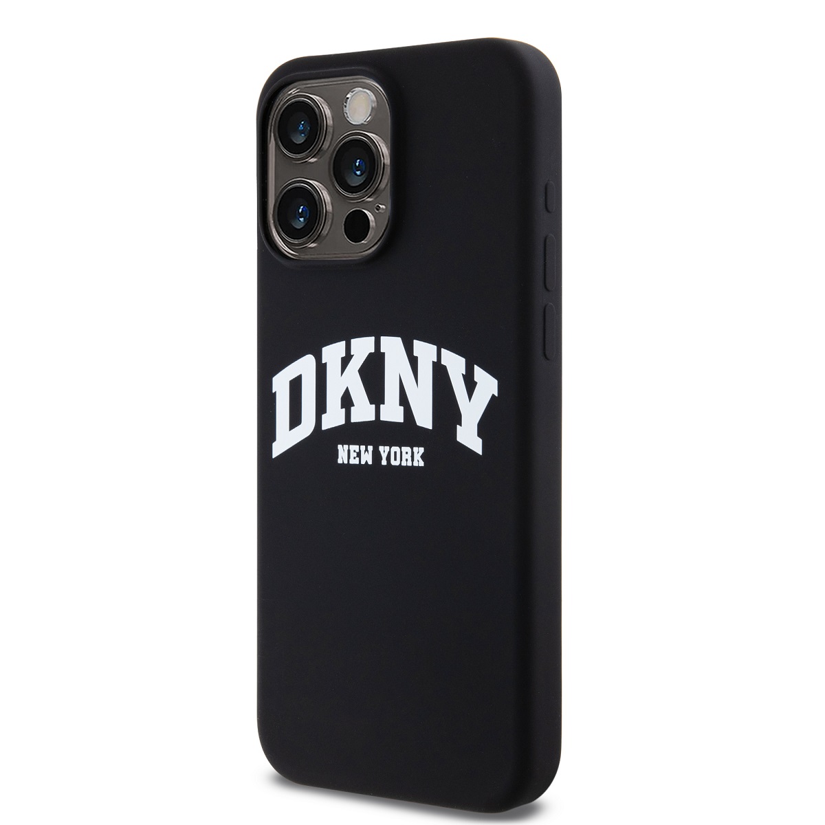 DKNY Liquid Silicone Arch Logo MagSafe Zadní Kryt pro iPhone 12/12 Pro Black