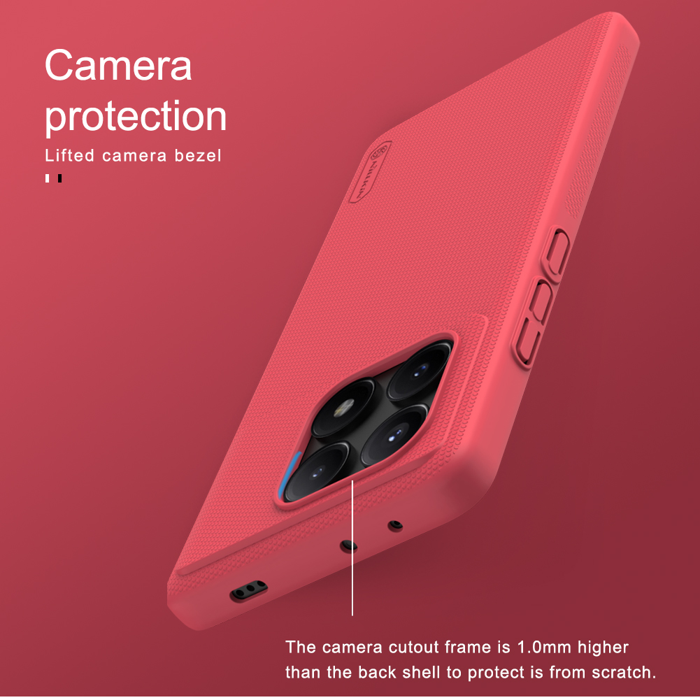 Nillkin Super Frosted Zadní Kryt pro Poco X6 Pro 5G Bright Red