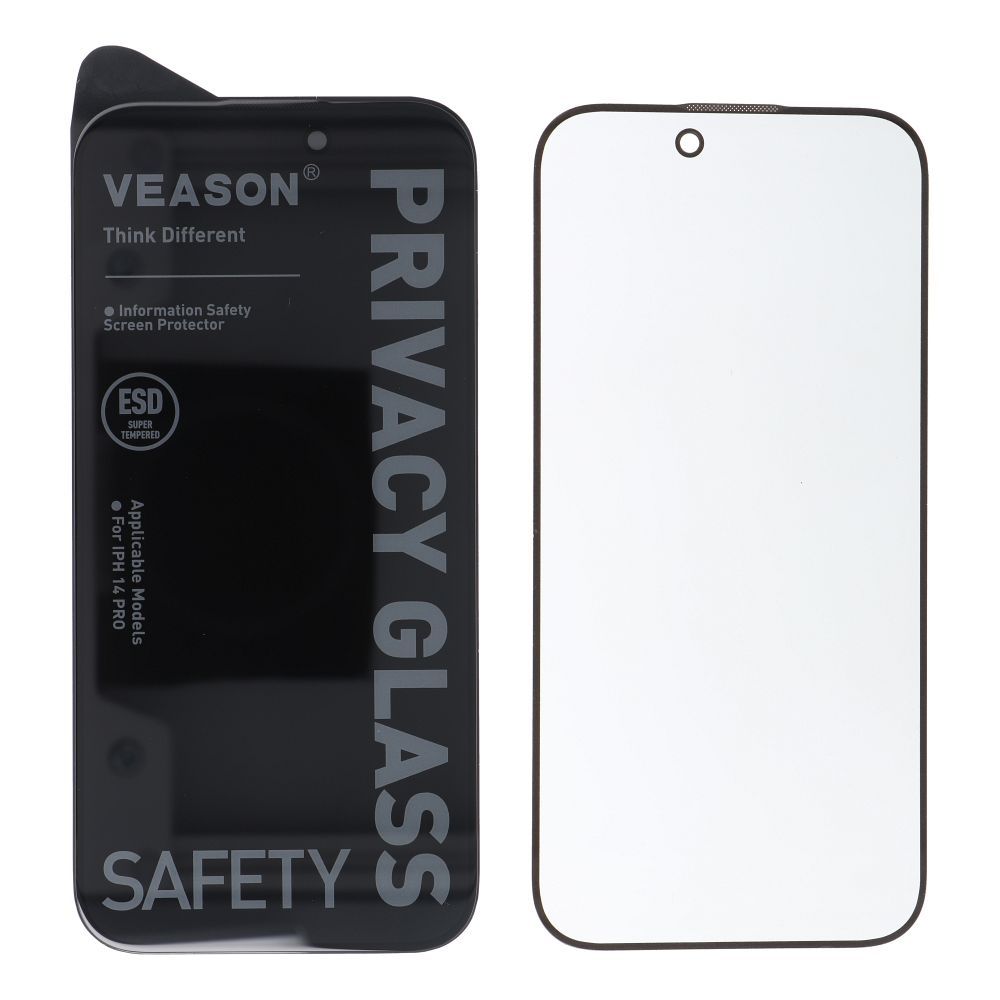 Tvrzené sklo 6D Pro VEASON Privacy Glass pro Apple iPhone 13, černá