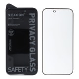 Tvrzené sklo 6D Pro VEASON Privacy Glass pro Apple iPhone 15 Pro, černá