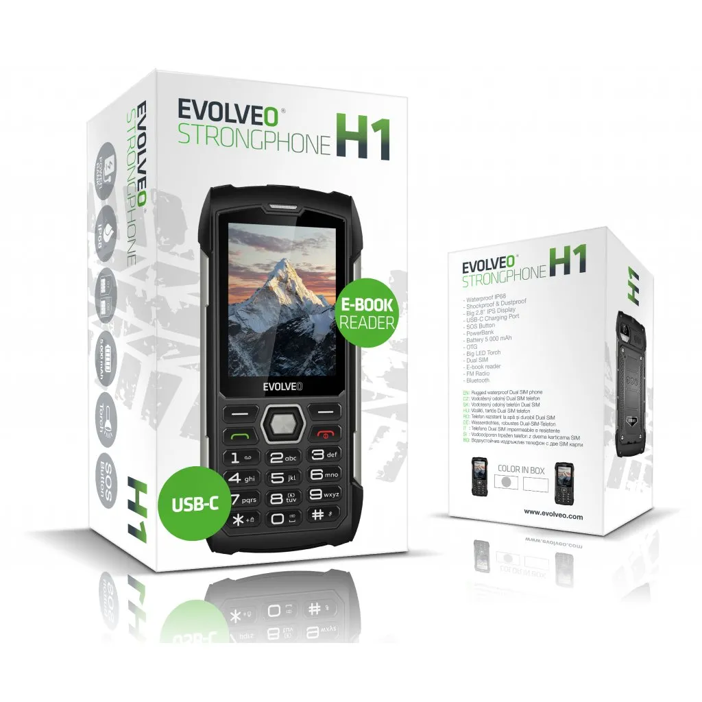 Evolveo StrongPhone H1 černá-šedá