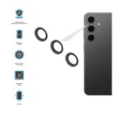 Ochranná skla čoček fotoaparátů FIXED Camera Glass pro Samsung Galaxy A15/A15 5G, černá