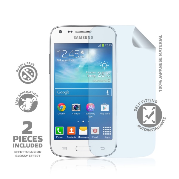 Prémiová ochranná fólie displeje CELLY pro Samsung Galaxy Core Plus/Duos, lesklá, 2ks