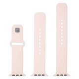 Set silikonových řemínků FIXED Silicone Sporty Strap pro Apple Watch 42/44/45mm, růžový